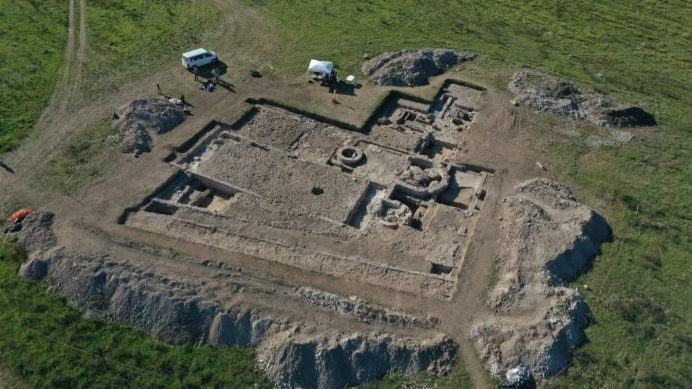 Aerial view of the site