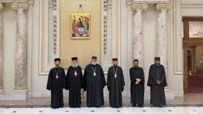 Mitropolitul isaia de tamassos si orinis in vizita la patriarhia romana