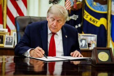 US President Donald Trump signs executive order on vehicle repairs