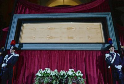 Shroud of Turin on display in cathedral