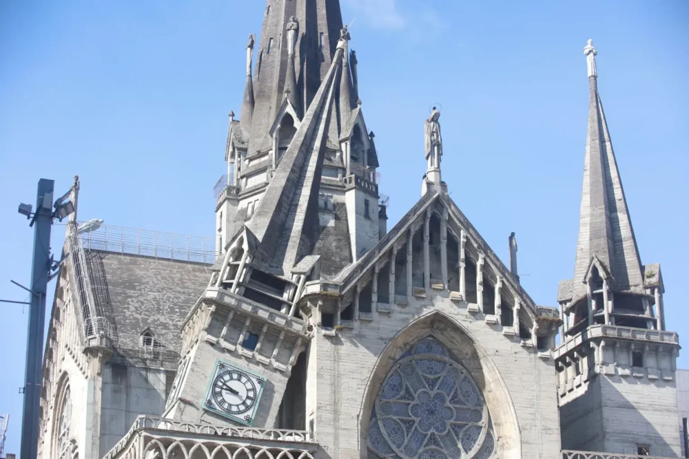 Damaged tower metropolitan cathedral basilica